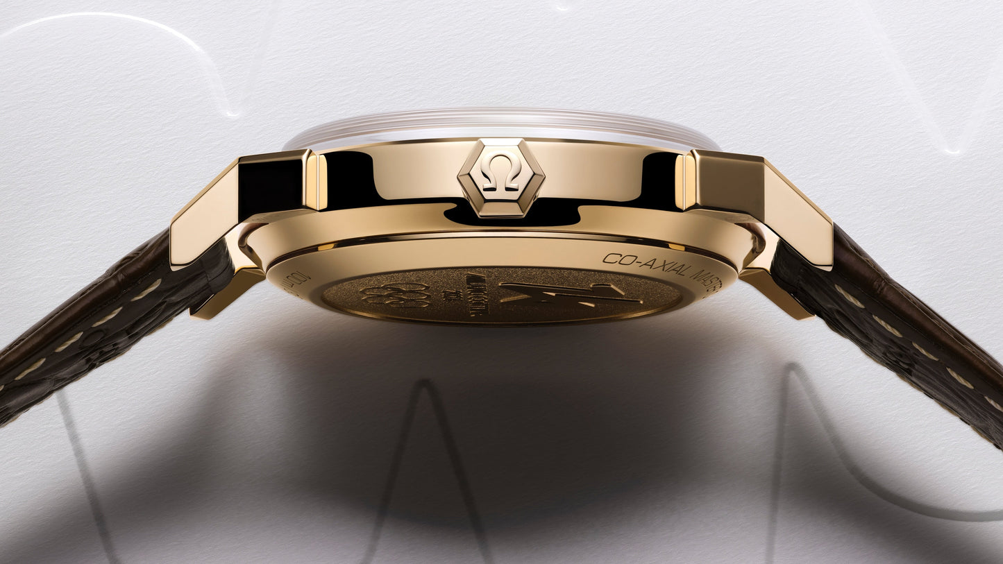 Seamaster 37 mm 37 mm, Moonshine™ gold on alligator