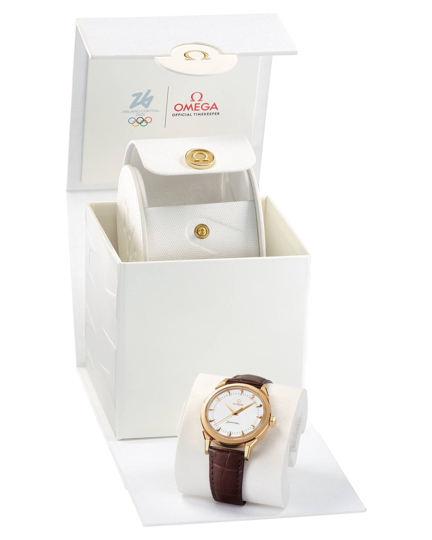 Seamaster 37 mm 37 mm, Moonshine™ gold on alligator