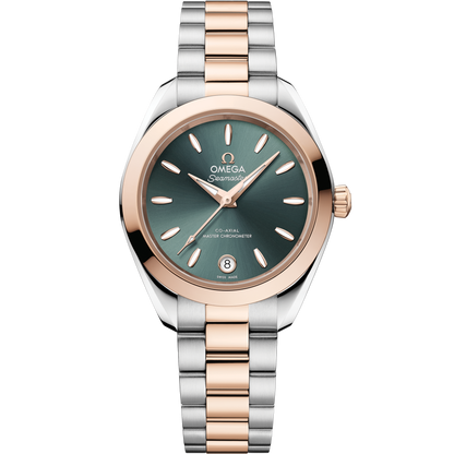 Seamaster Aqua Terra 150M 30 mm, steel ‑ Sedna™ gold on steel ‑ Sedna™ gold