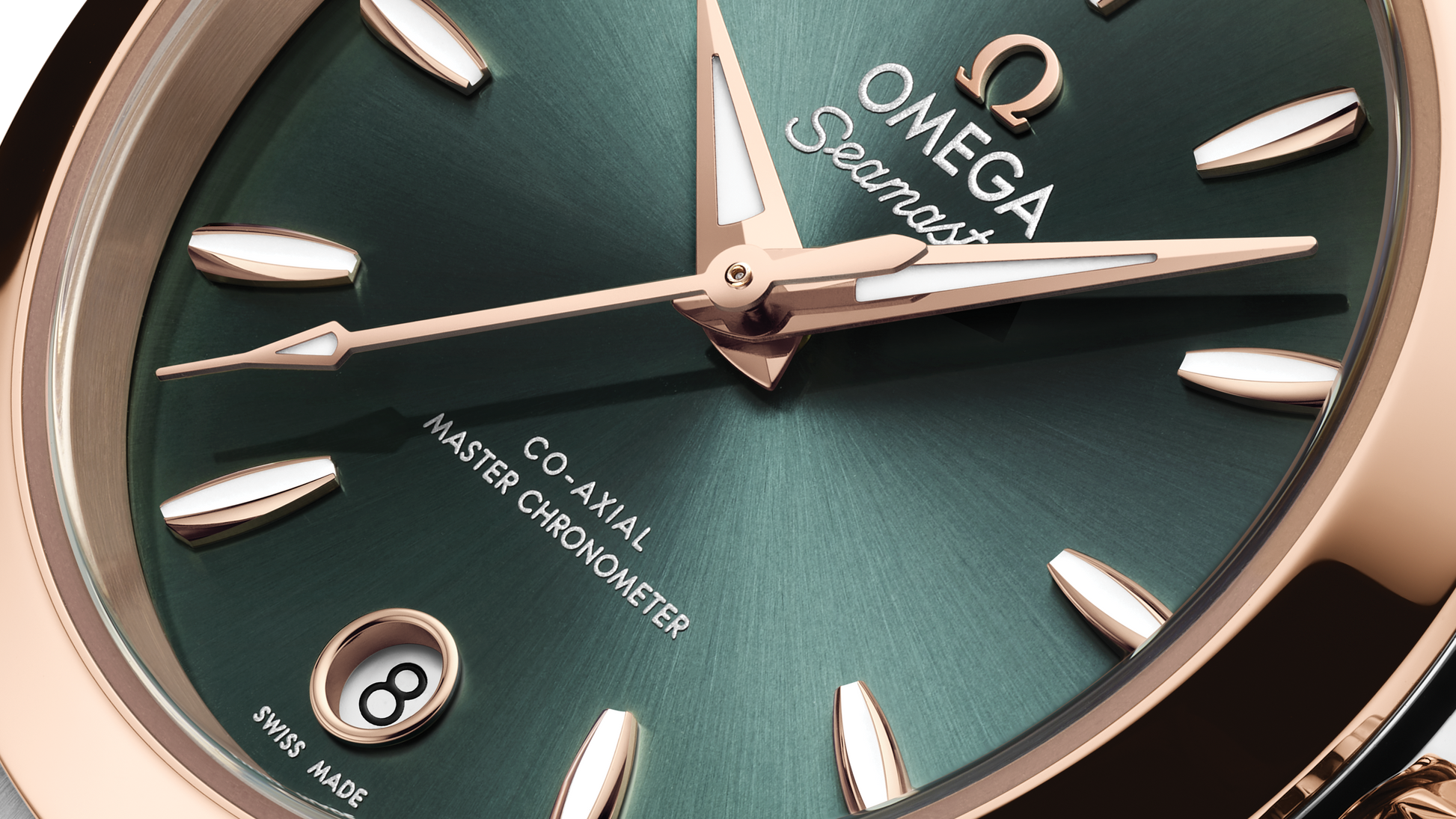 Seamaster Aqua Terra 150M 30 mm, steel ‑ Sedna™ gold on steel ‑ Sedna™ gold