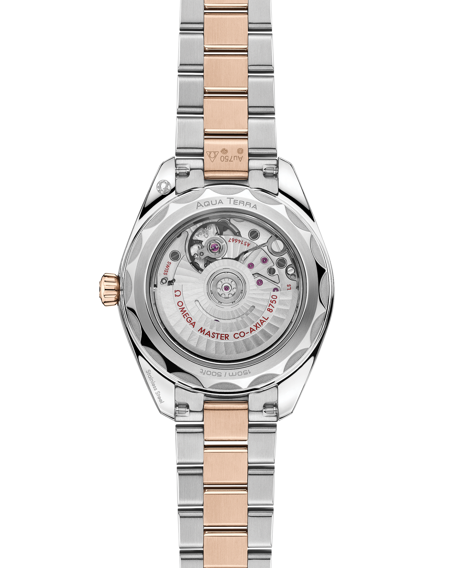 Seamaster Aqua Terra 150M 30 mm, steel ‑ Sedna™ gold on steel ‑ Sedna™ gold