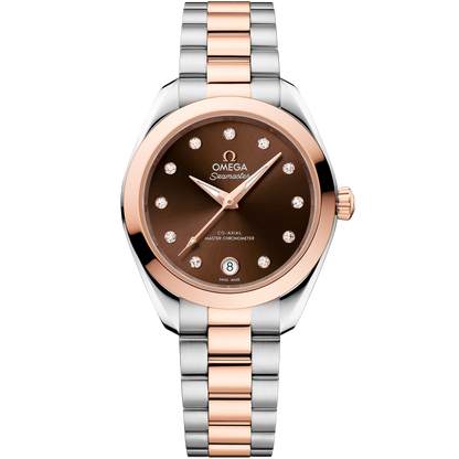 Seamaster Aqua Terra 150M 30 mm, steel ‑ Sedna™ gold on steel ‑ Sedna™ gold