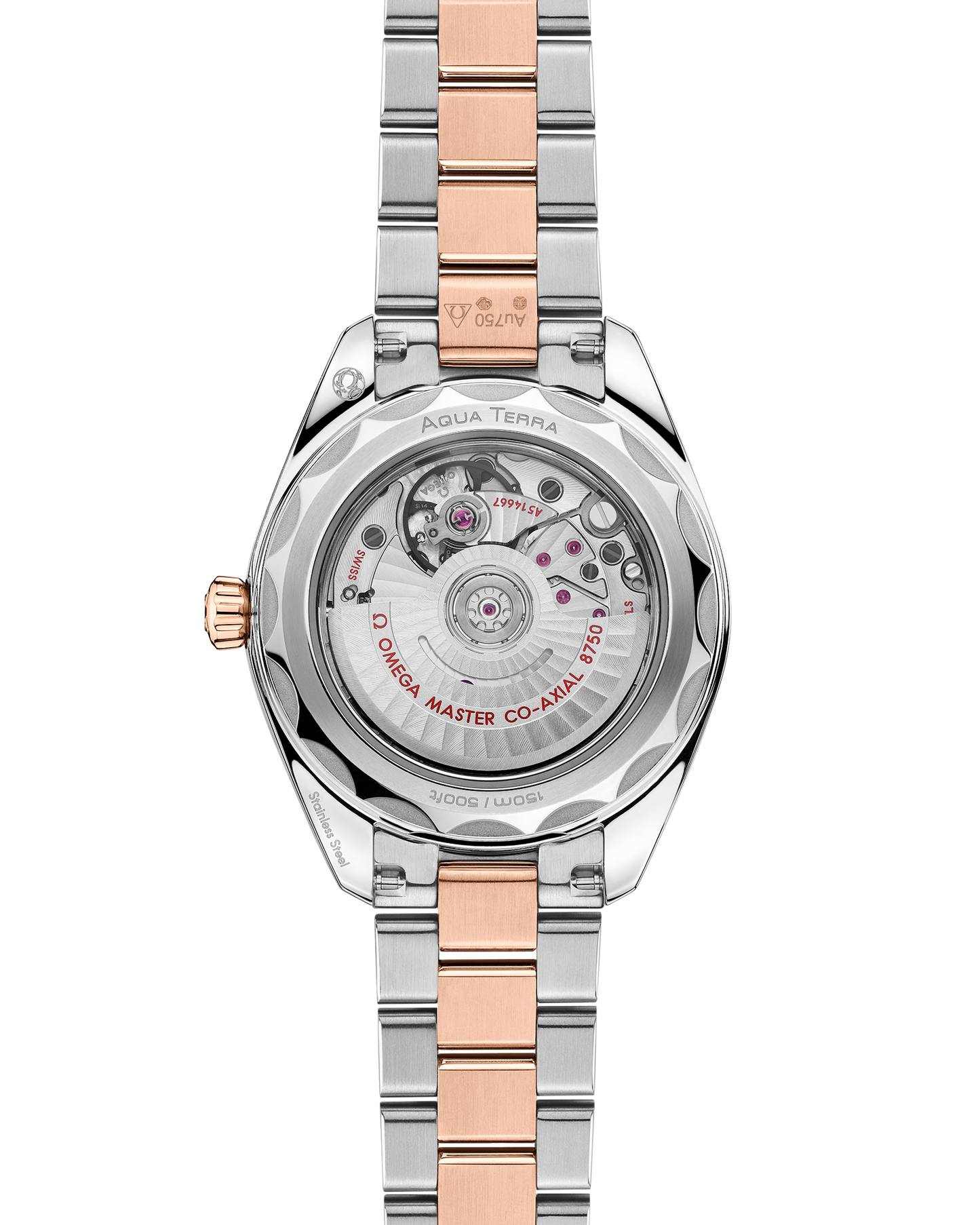 Seamaster Aqua Terra 150M 30 mm, steel ‑ Sedna™ gold on steel ‑ Sedna™ gold