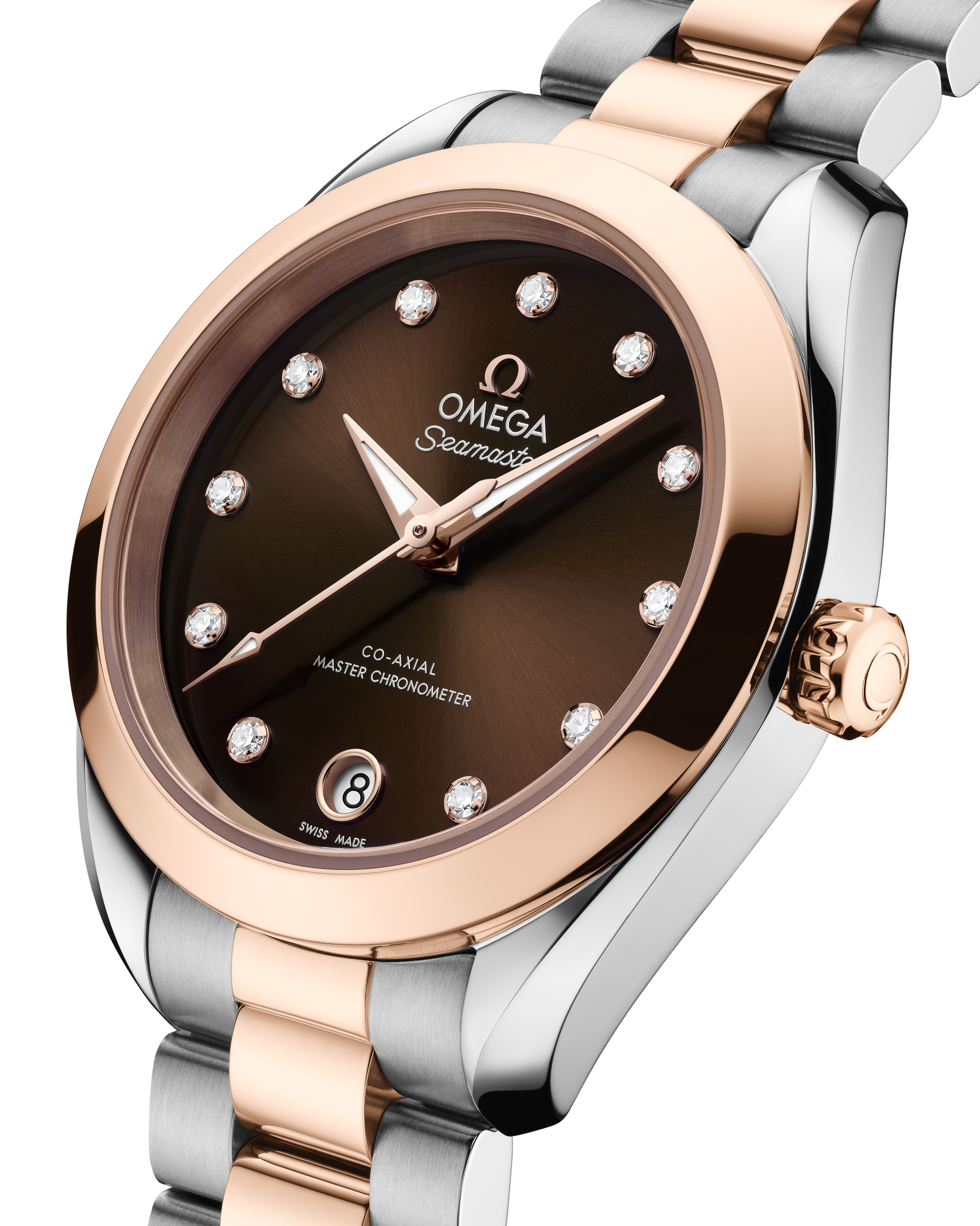 Seamaster Aqua Terra 150M 30 mm, steel ‑ Sedna™ gold on steel ‑ Sedna™ gold