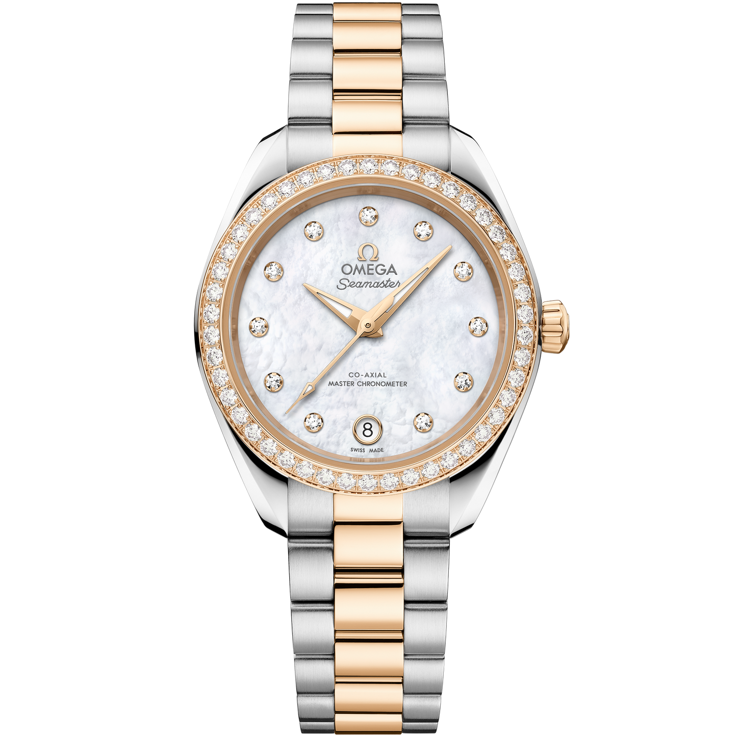 Seamaster Aqua Terra 150M 30 mm, steel ‑ Moonshine™ gold on steel ‑ Moonshine™ gold