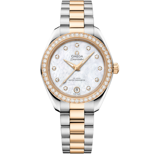 Seamaster Aqua Terra 150M 30 mm, steel ‑ Moonshine™ gold on steel ‑ Moonshine™ gold