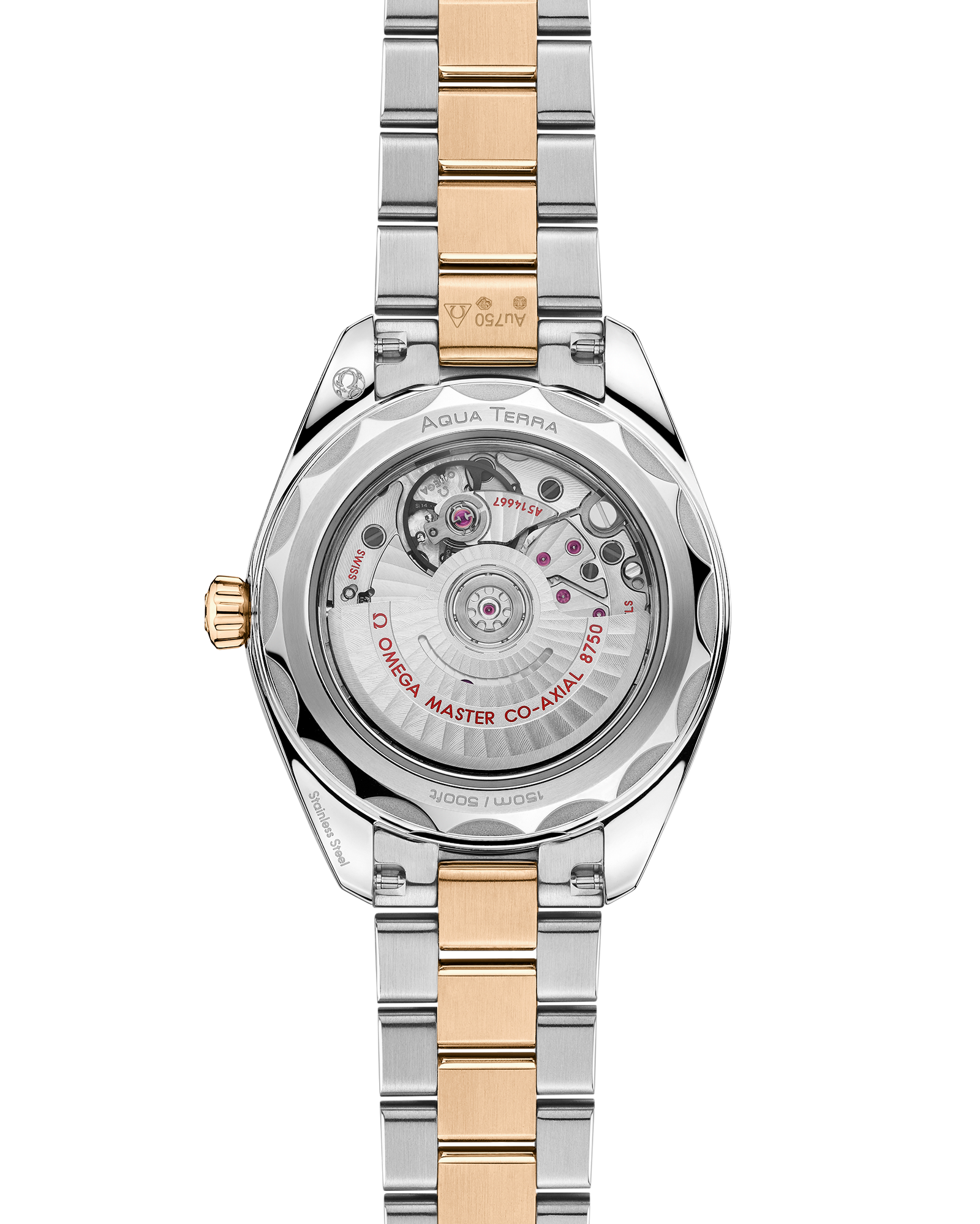 Seamaster Aqua Terra 150M 30 mm, steel ‑ Moonshine™ gold on steel ‑ Moonshine™ gold