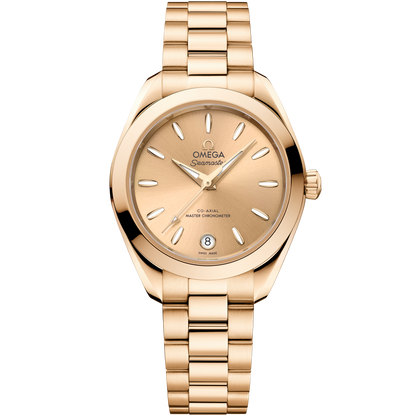 Seamaster Aqua Terra 150M 30 mm, Moonshine™ gold on Moonshine™ gold