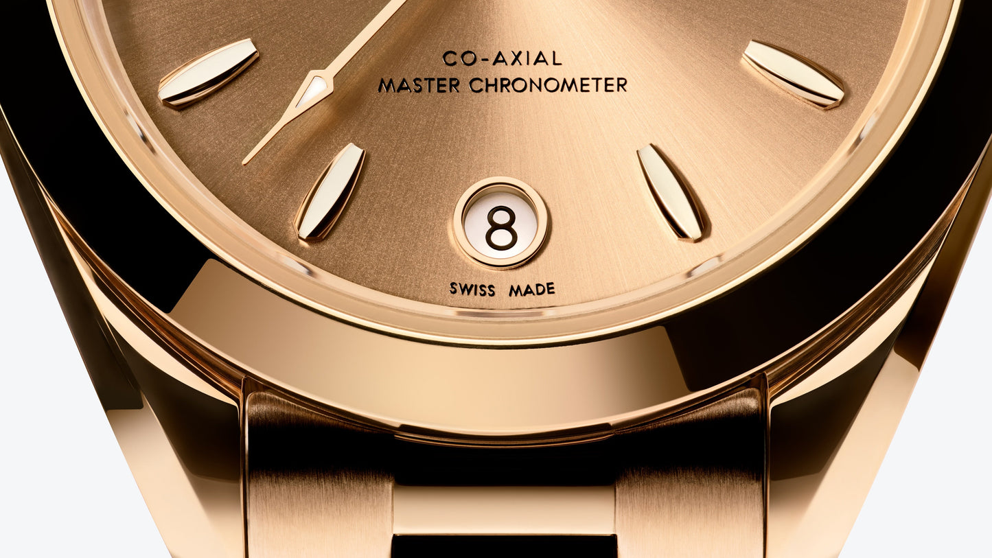Seamaster Aqua Terra 150M 30 mm, Moonshine™ gold on Moonshine™ gold