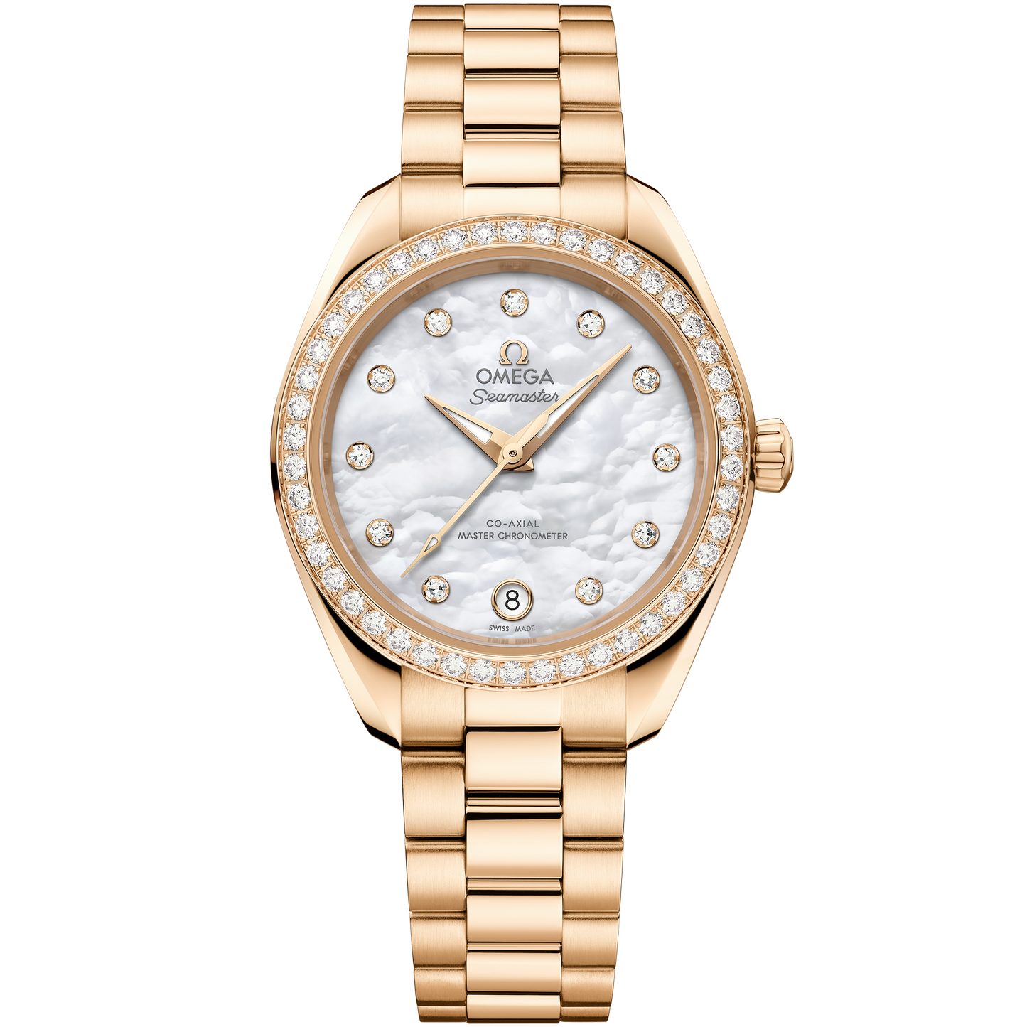 Seamaster Aqua Terra 150M 30 mm, Moonshine™ gold on Moonshine™ gold