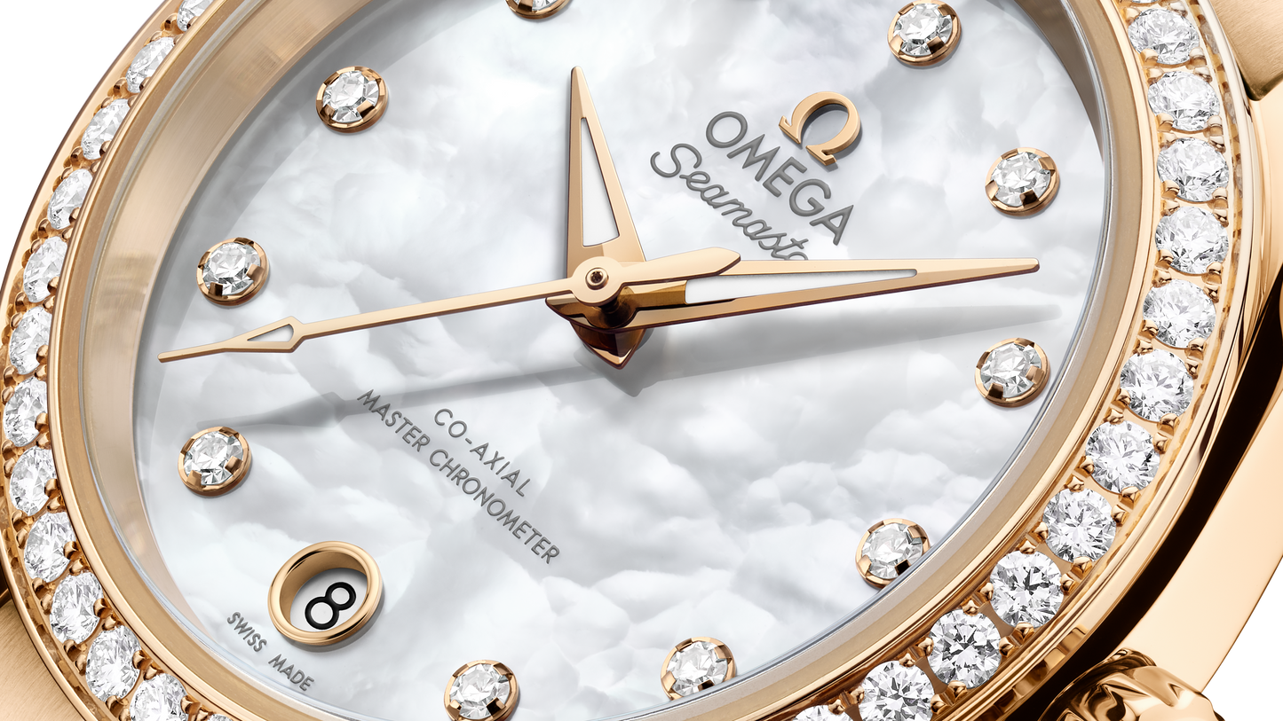 Seamaster Aqua Terra 150M 30 mm, Moonshine™ gold on Moonshine™ gold