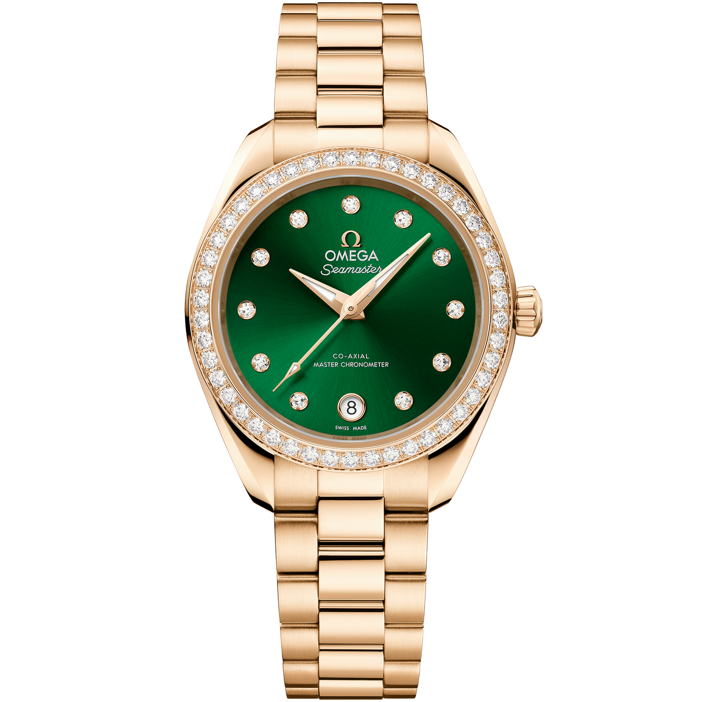 Seamaster Aqua Terra 150M 30 mm, Moonshine™ gold on Moonshine™ gold