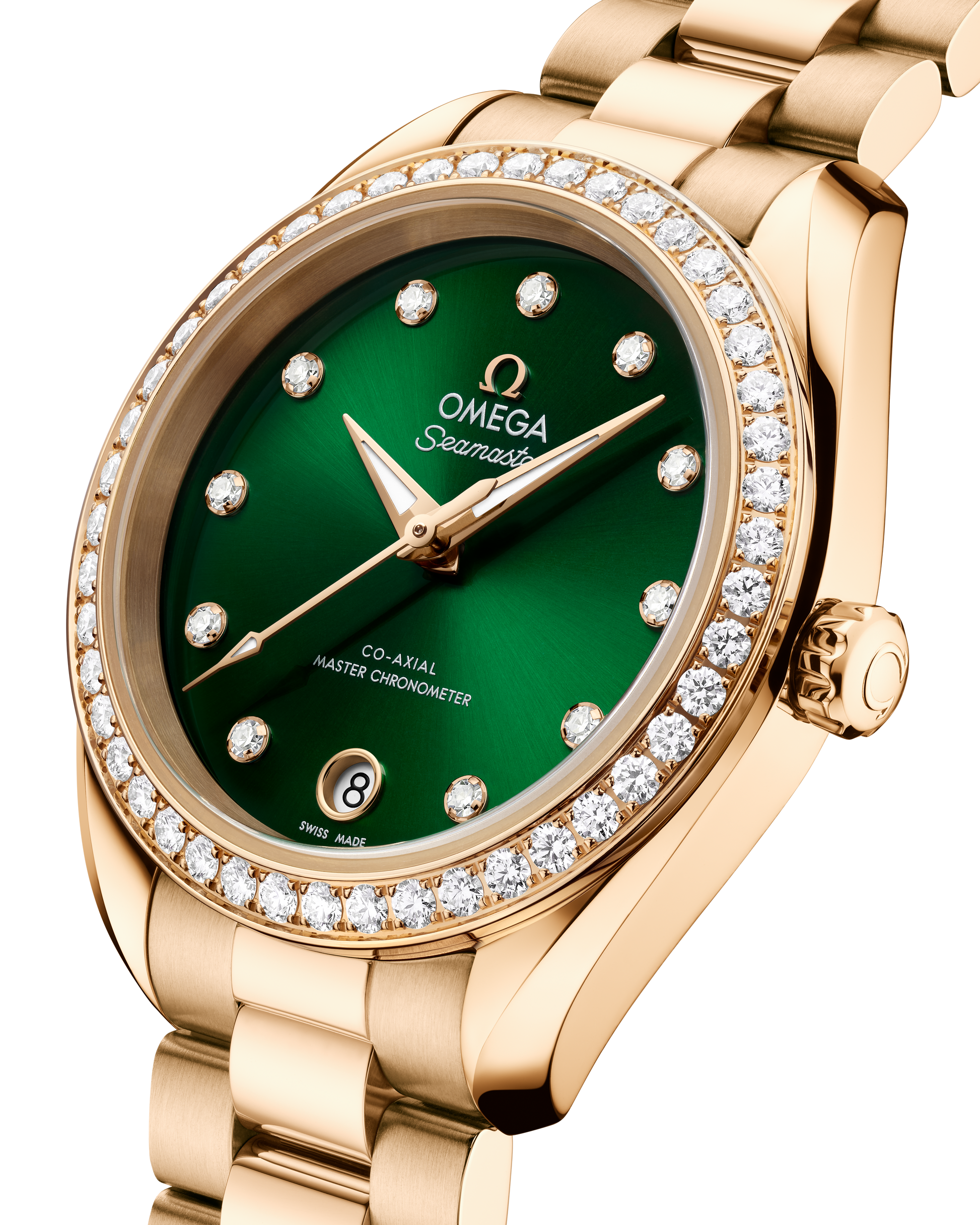 Seamaster Aqua Terra 150M 30 mm, Moonshine™ gold on Moonshine™ gold