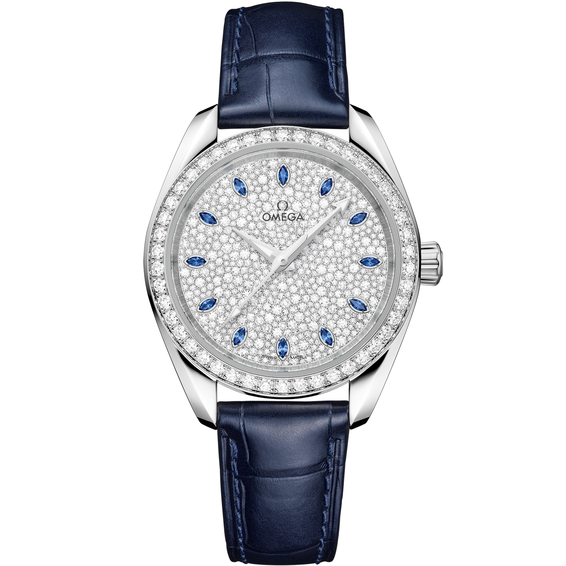 Seamaster Aqua Terra 150M 34 mm, Canopus Gold™ on alligator
