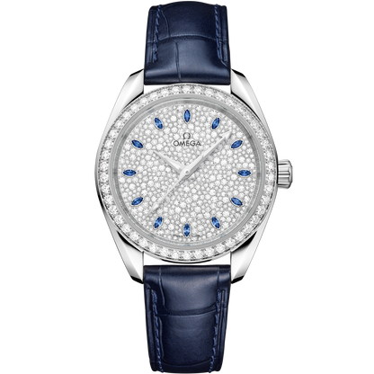 Seamaster Aqua Terra 150M 34 mm, Canopus Gold™ on alligator
