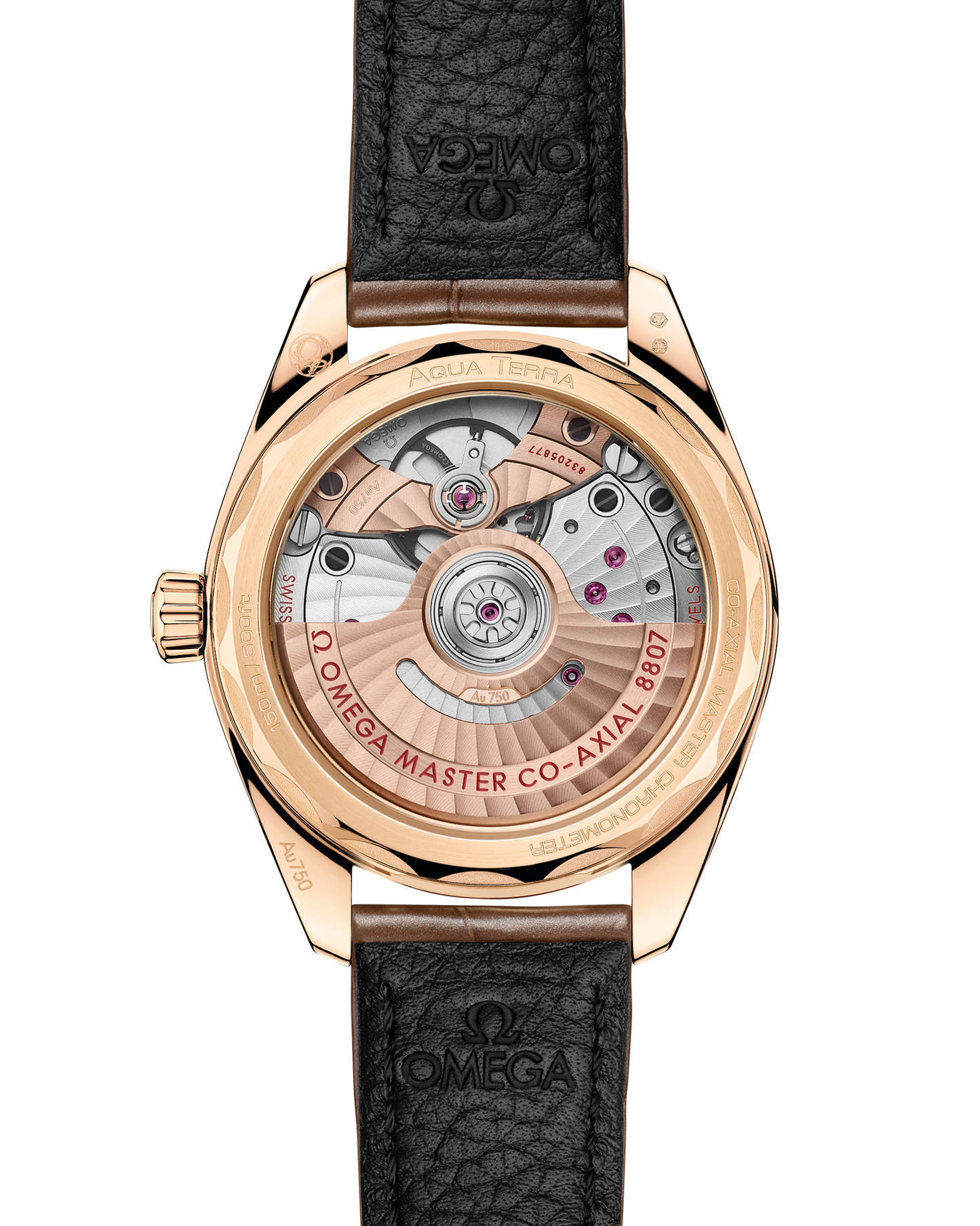 Seamaster Aqua Terra 150M 34 mm, Moonshine™ gold on alligator