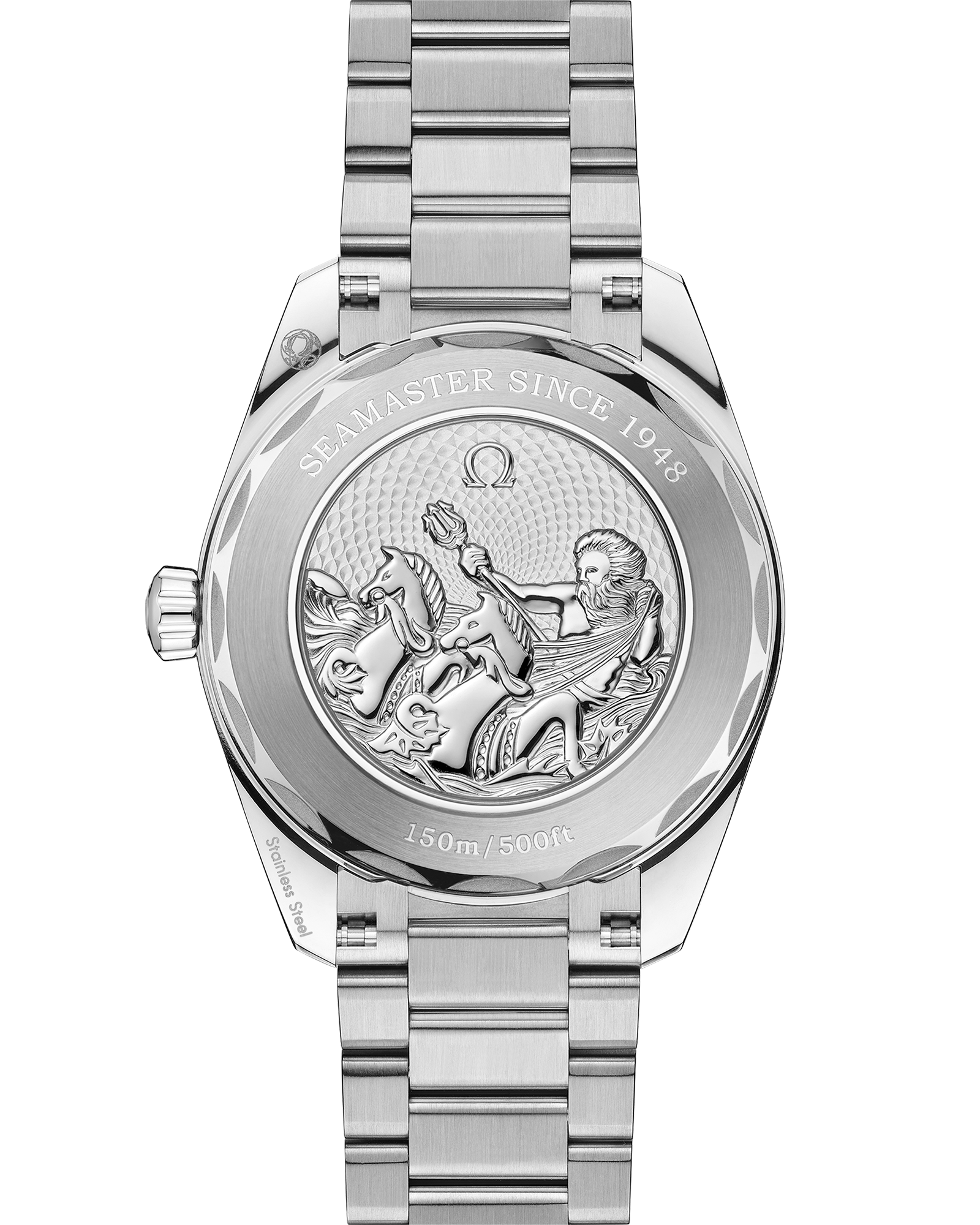Seamaster Aqua Terra 150M 38 mm, steel on steel