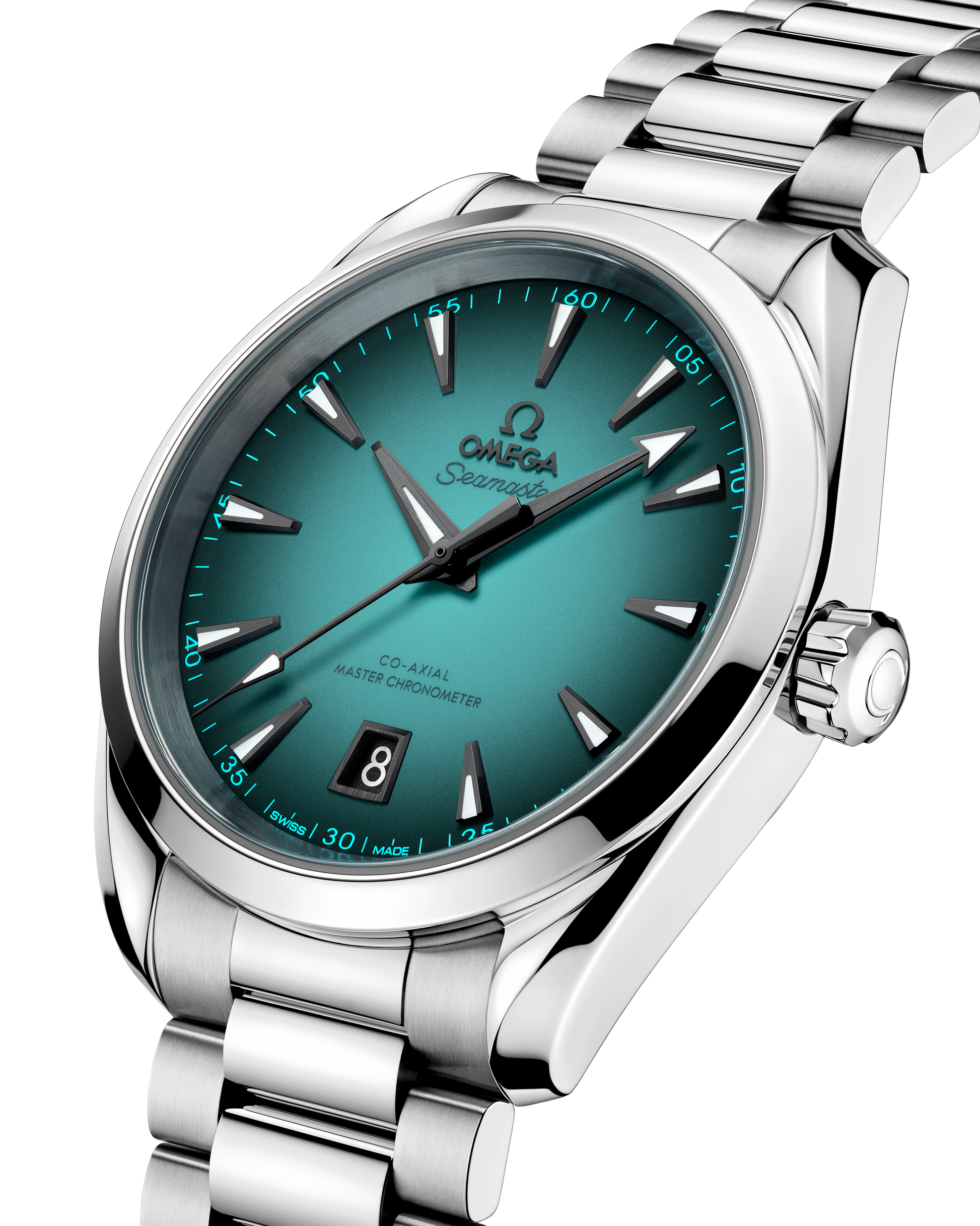Seamaster Aqua Terra 150M 38 mm, steel on steel