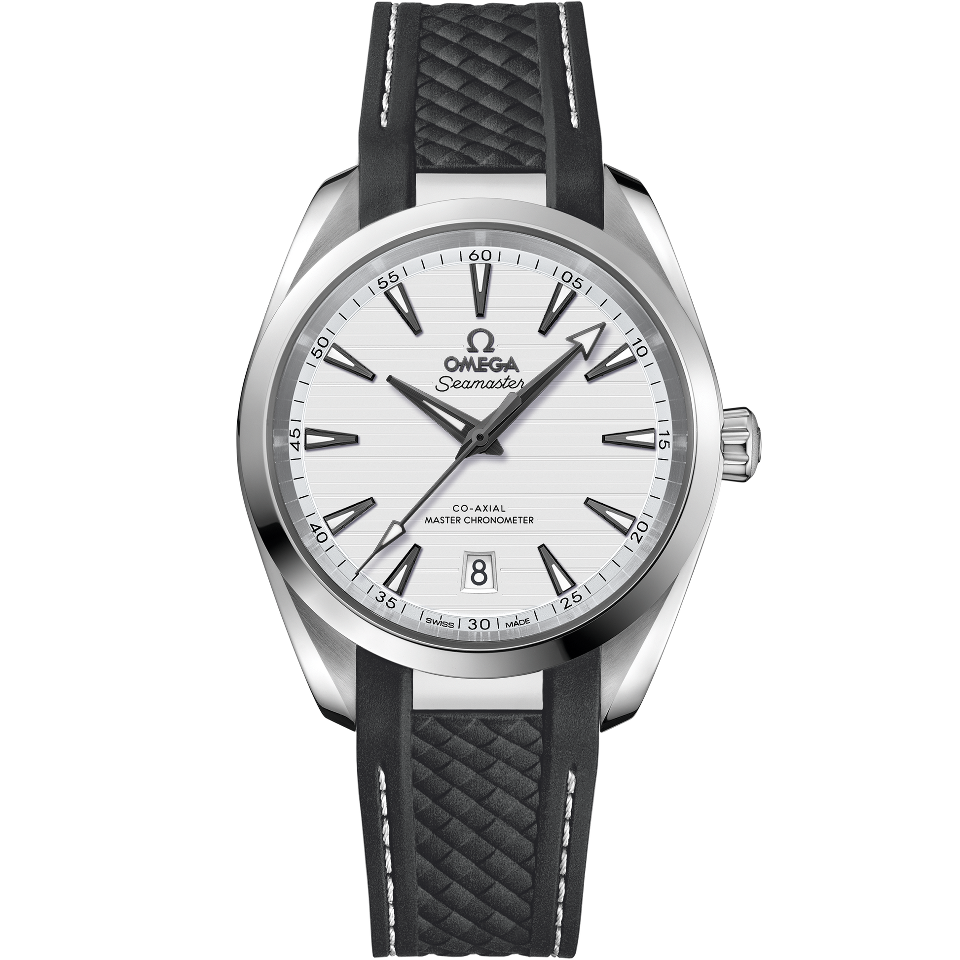 Seamaster Aqua Terra 150M 38 mm, steel on rubber strap