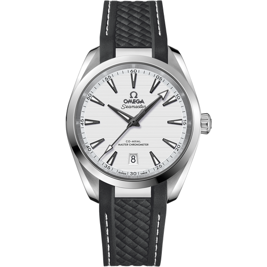 Seamaster Aqua Terra 150M 38 mm, steel on rubber strap