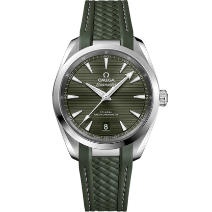 Seamaster Aqua Terra 150M 38 mm, steel on rubber strap