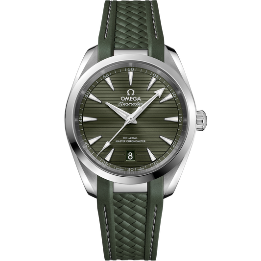 Seamaster Aqua Terra 150M 38 mm, steel on rubber strap