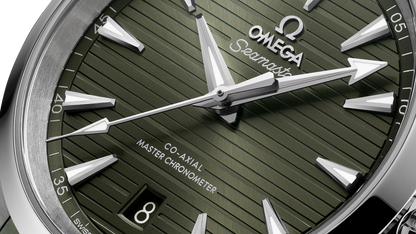 Seamaster Aqua Terra 150M 38 mm, steel on rubber strap