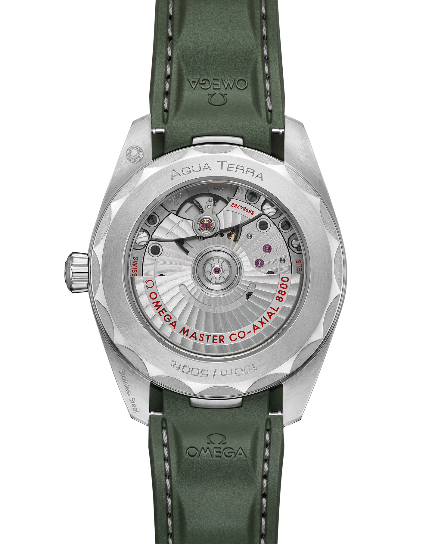 Seamaster Aqua Terra 150M 38 mm, steel on rubber strap