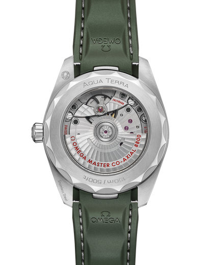 Seamaster Aqua Terra 150M 38 mm, steel on rubber strap