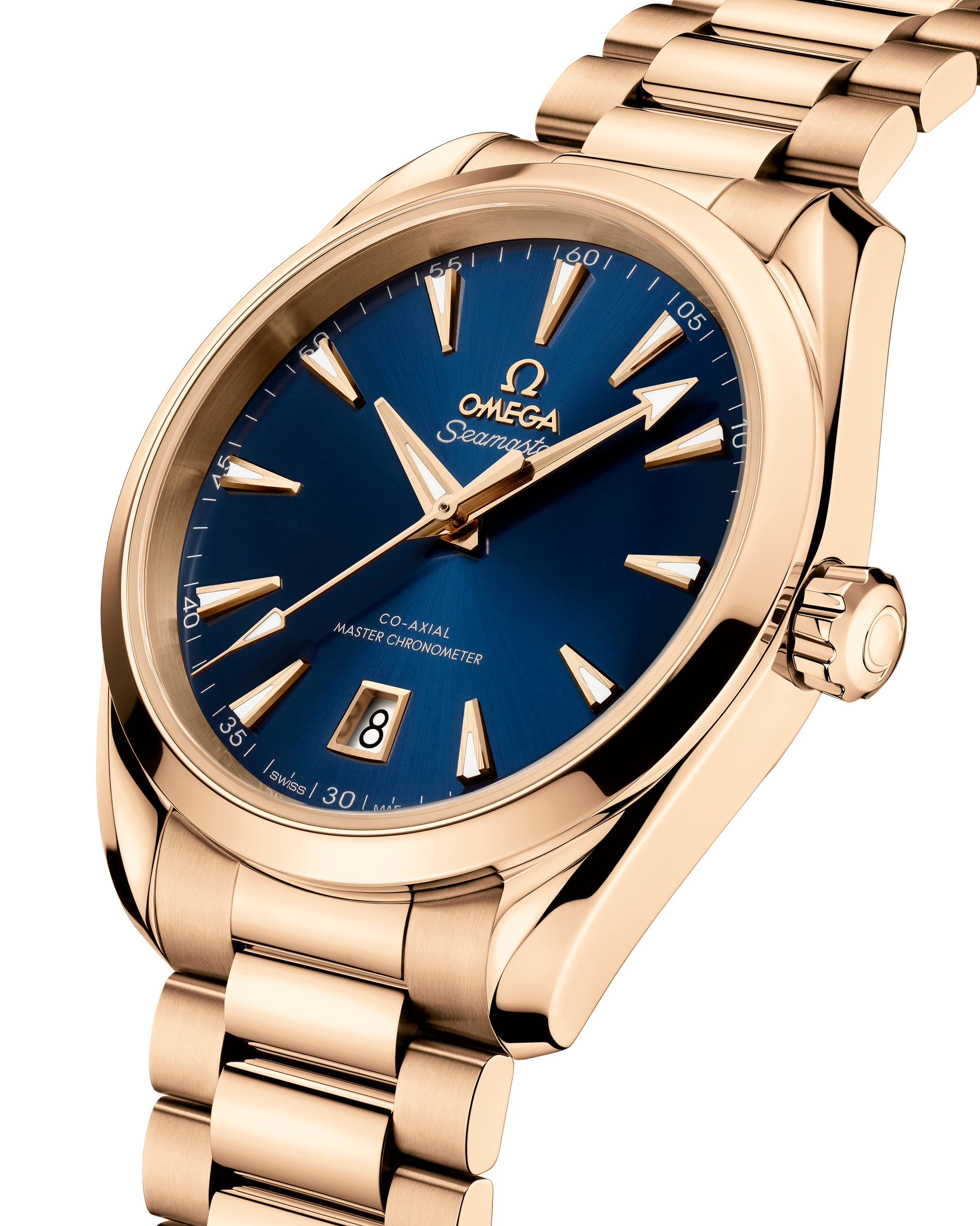 Seamaster Aqua Terra 150M 38 mm, Moonshine™ gold on Moonshine™ gold