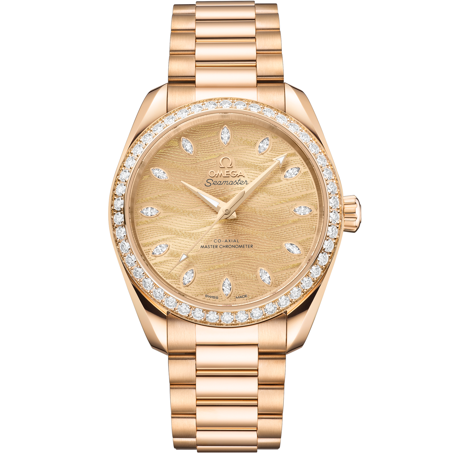 Seamaster Aqua Terra 150M 38 mm, Moonshine™ gold on Moonshine™ gold