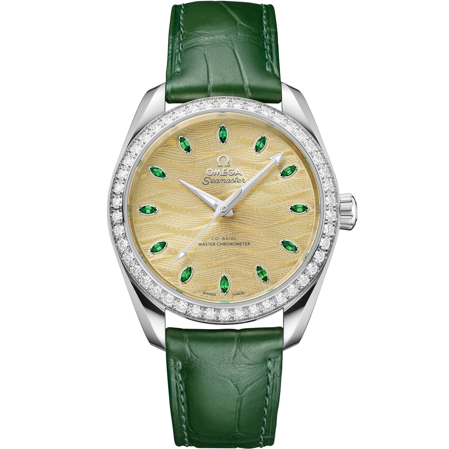 Seamaster Aqua Terra 150M 38 mm, Canopus Gold™ on alligator