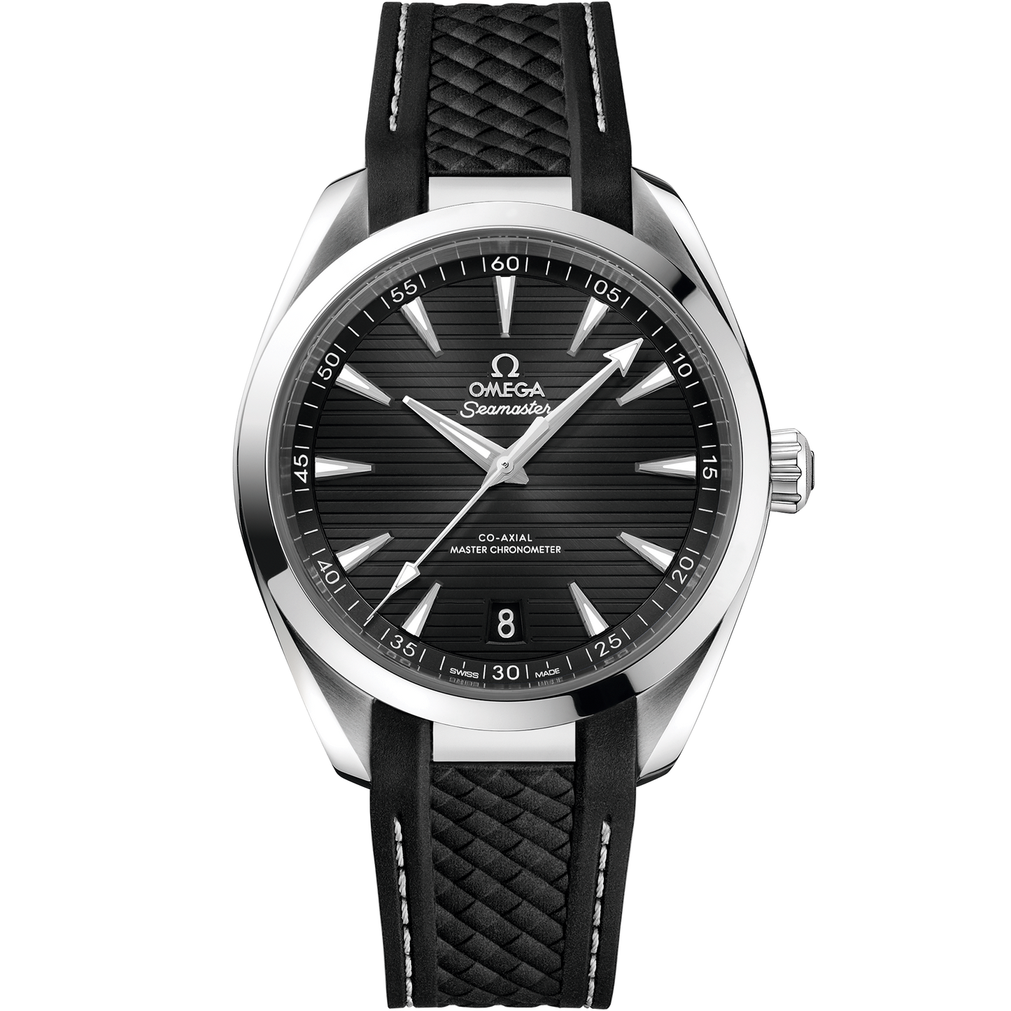 Seamaster Aqua Terra 150M 41 mm, steel on rubber strap