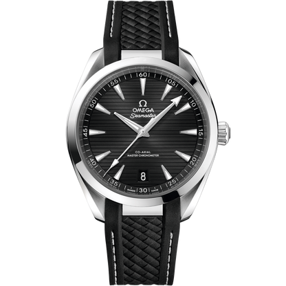 Seamaster Aqua Terra 150M 41 mm, steel on rubber strap