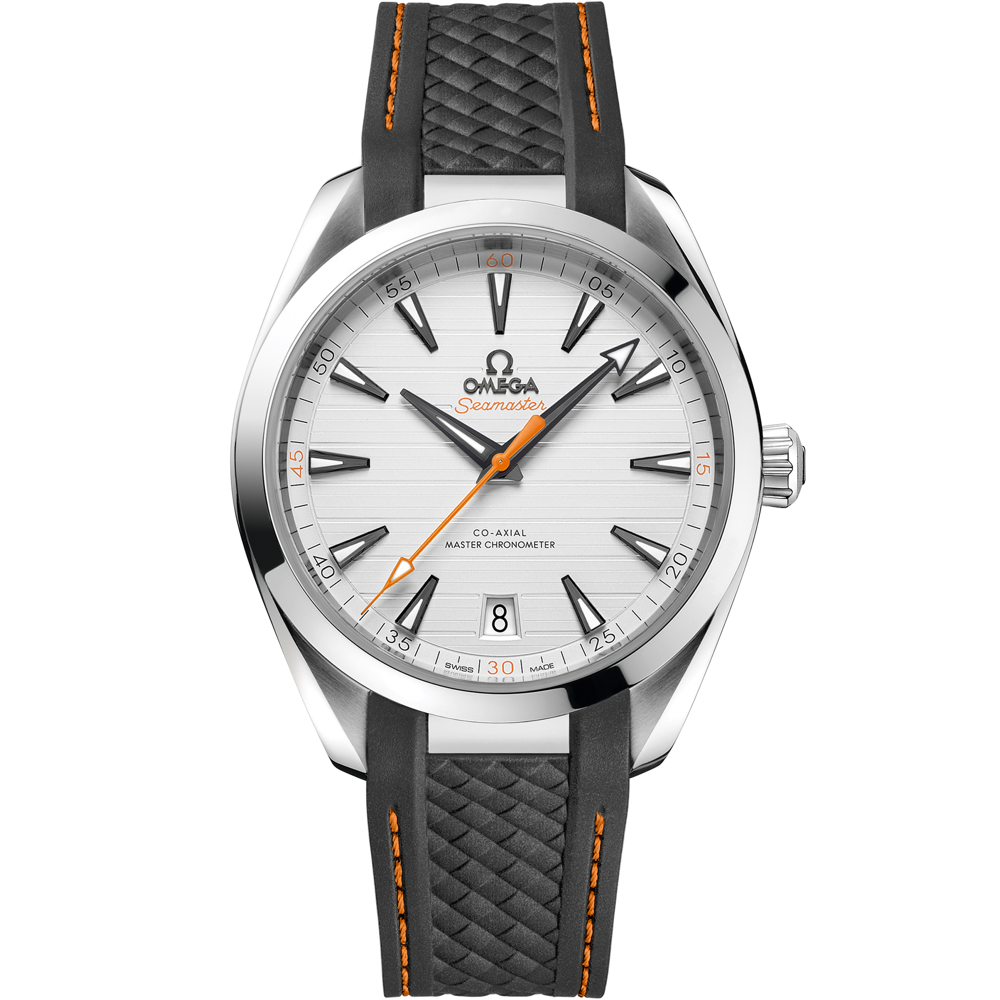 Seamaster Aqua Terra 150M 41 mm, steel on rubber strap