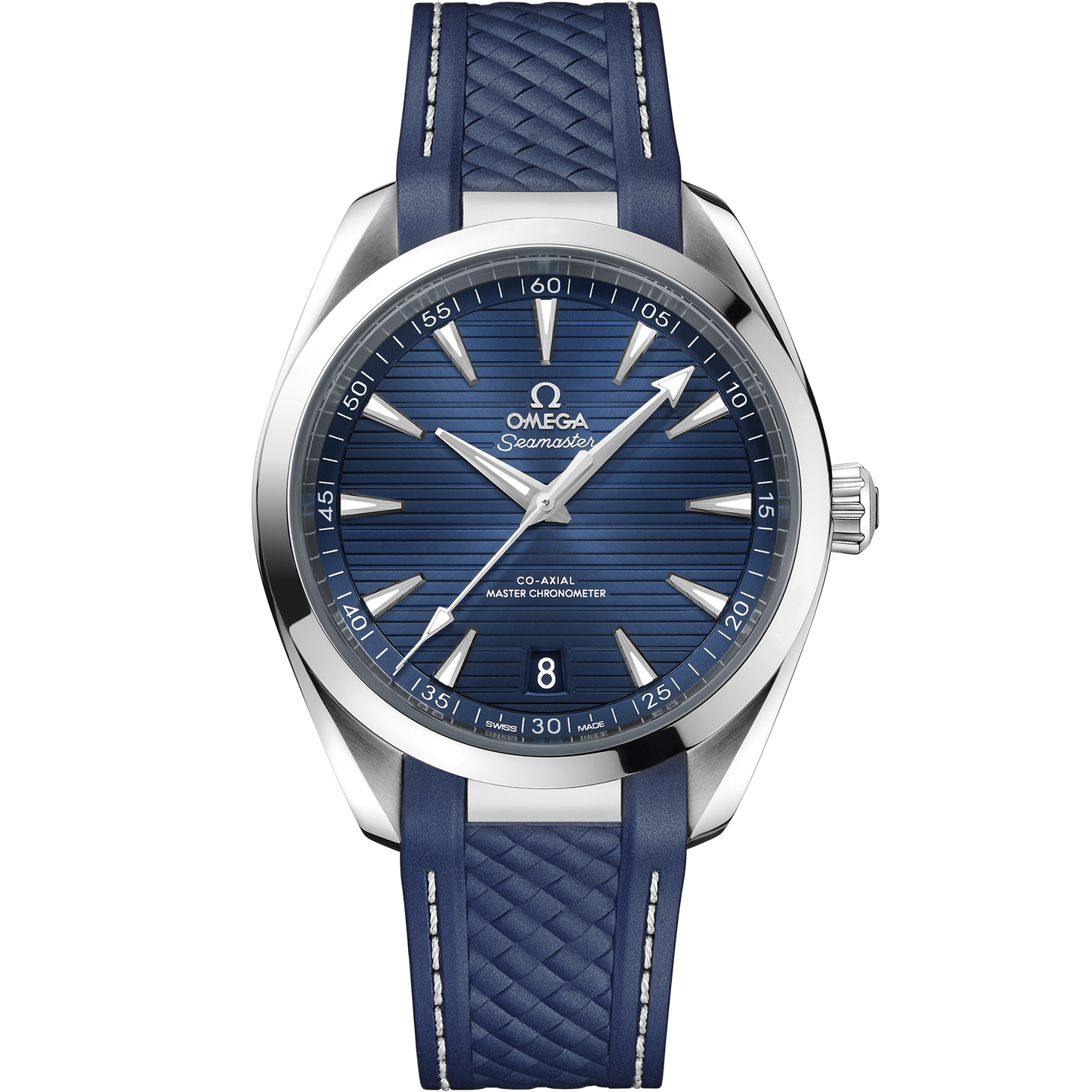 Seamaster Aqua Terra 150M 41 mm, steel on rubber strap