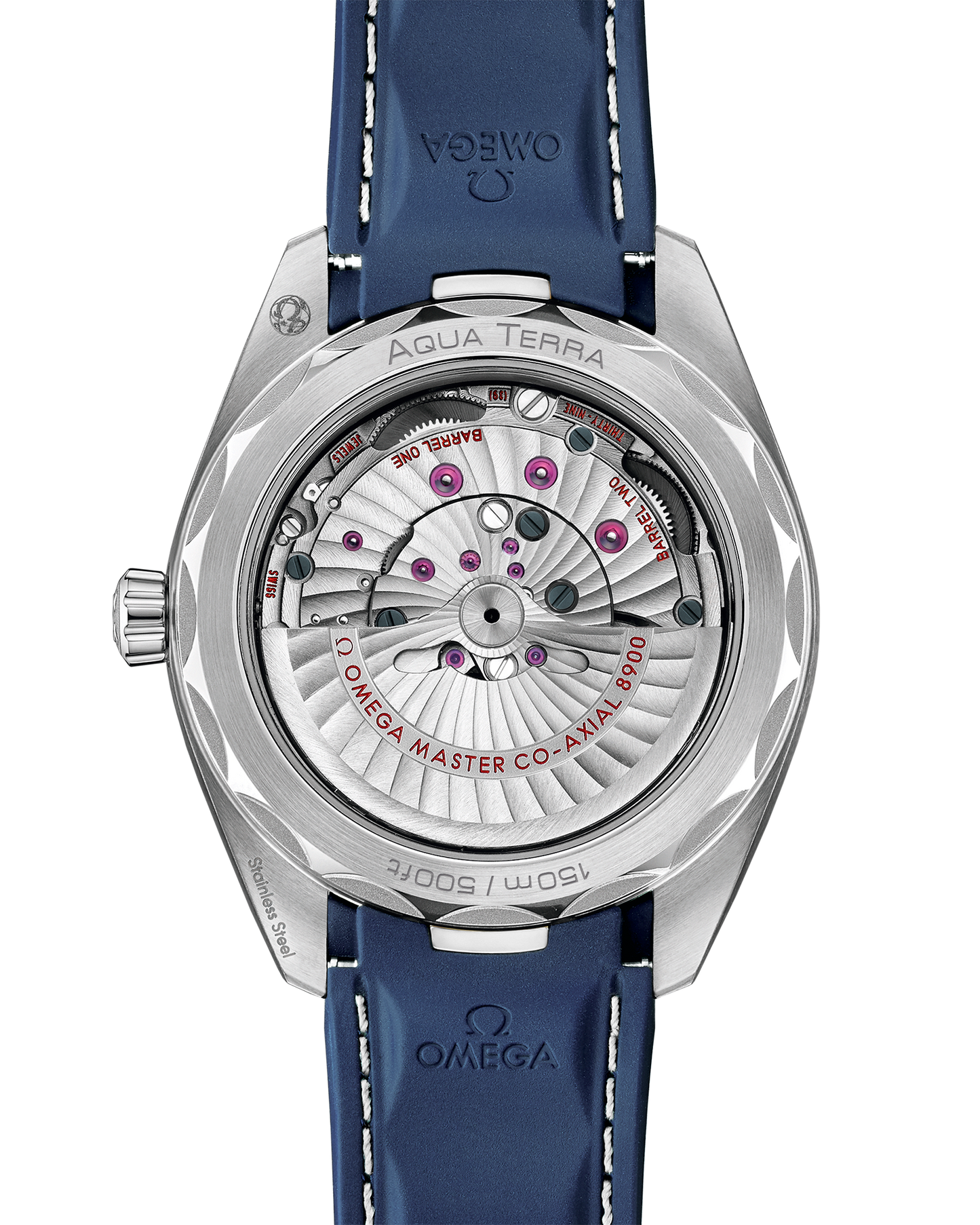 Seamaster Aqua Terra 150M 41 mm, steel on rubber strap