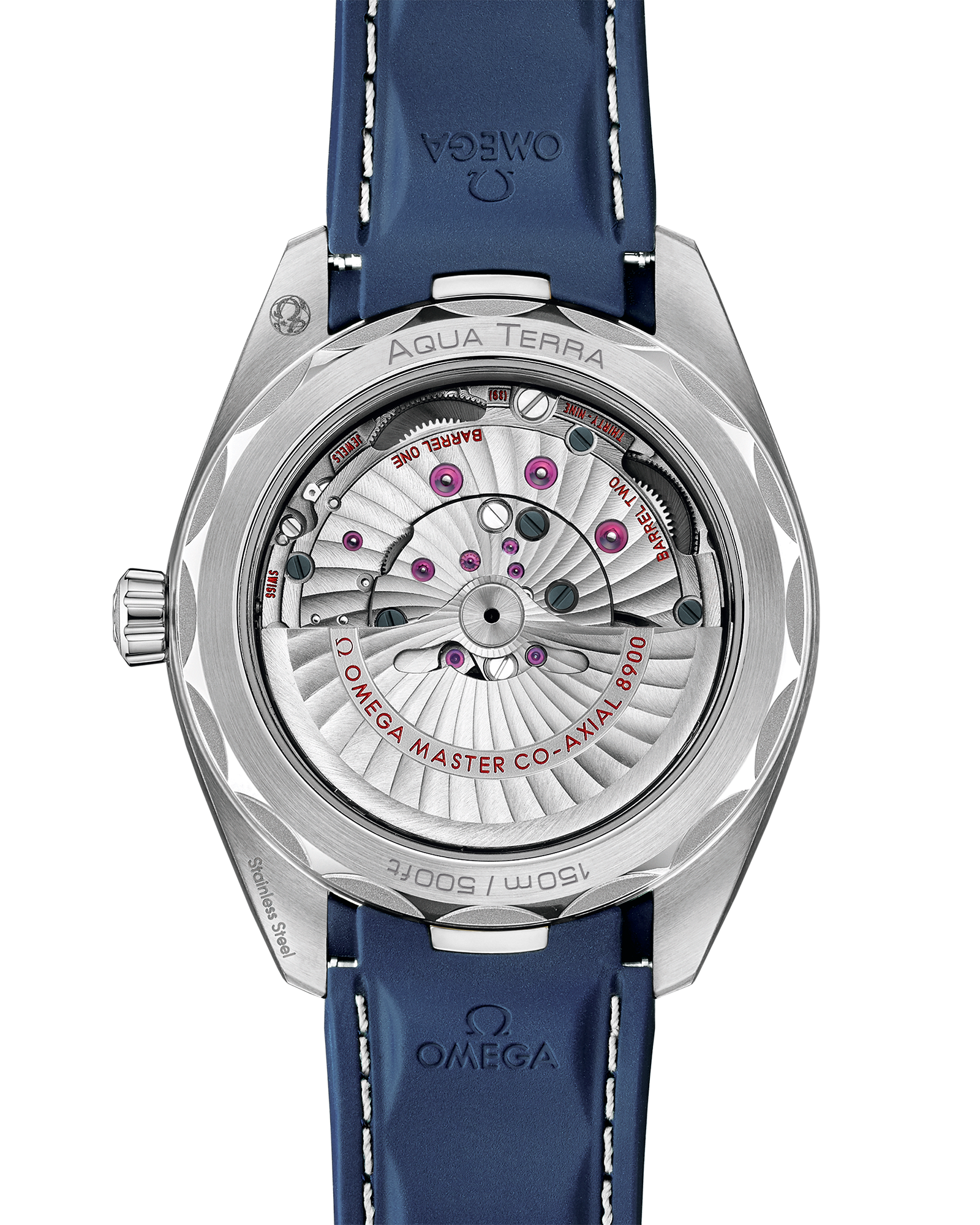 Seamaster Aqua Terra 150M 41 mm, steel on rubber strap