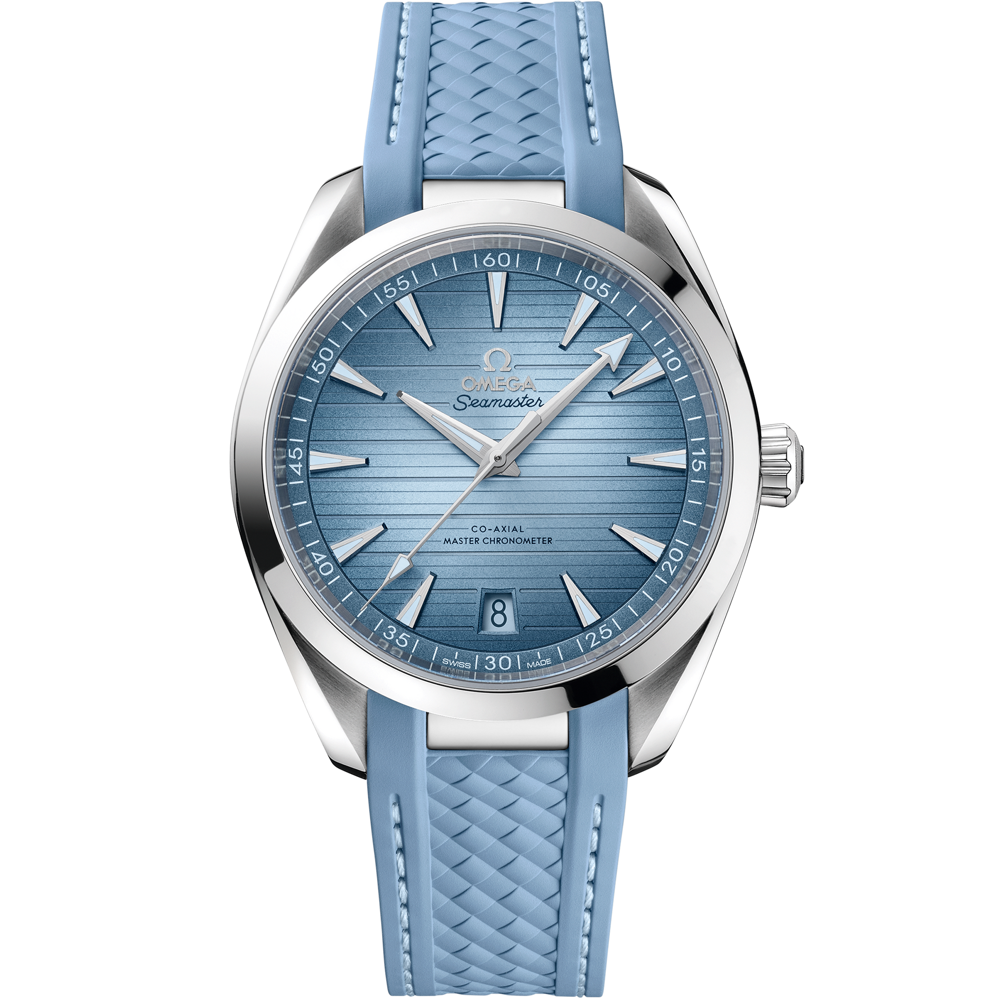 Seamaster Aqua Terra 150M 41 mm, steel on rubber strap