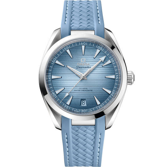 Seamaster Aqua Terra 150M 41 mm, steel on rubber strap