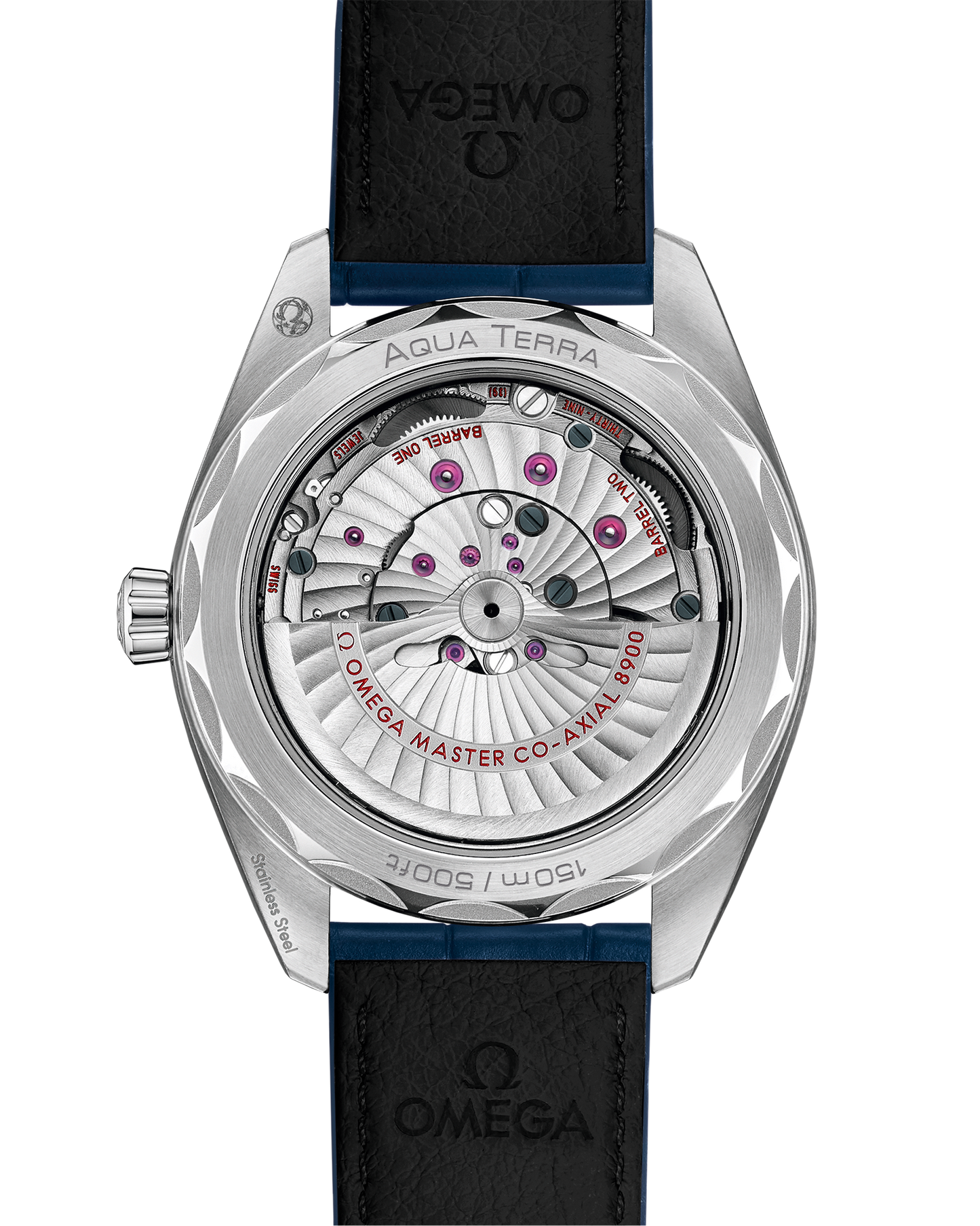 Seamaster Aqua Terra 150M 41 mm, steel on leather strap