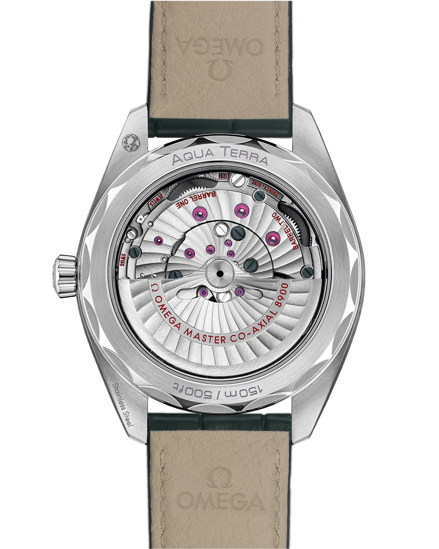 Seamaster Aqua Terra 150M 41 mm, steel on leather strap