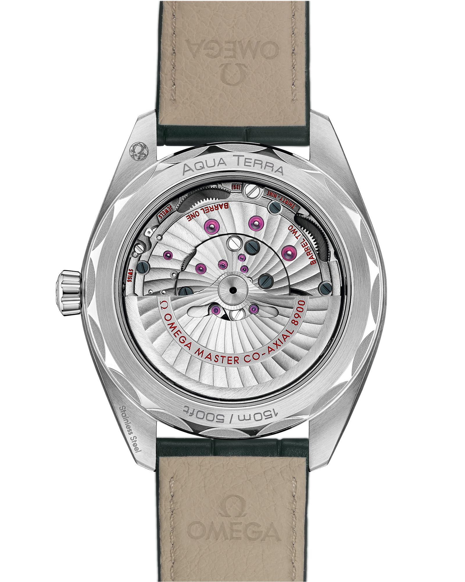 Seamaster Aqua Terra 150M 41 mm, steel on leather strap