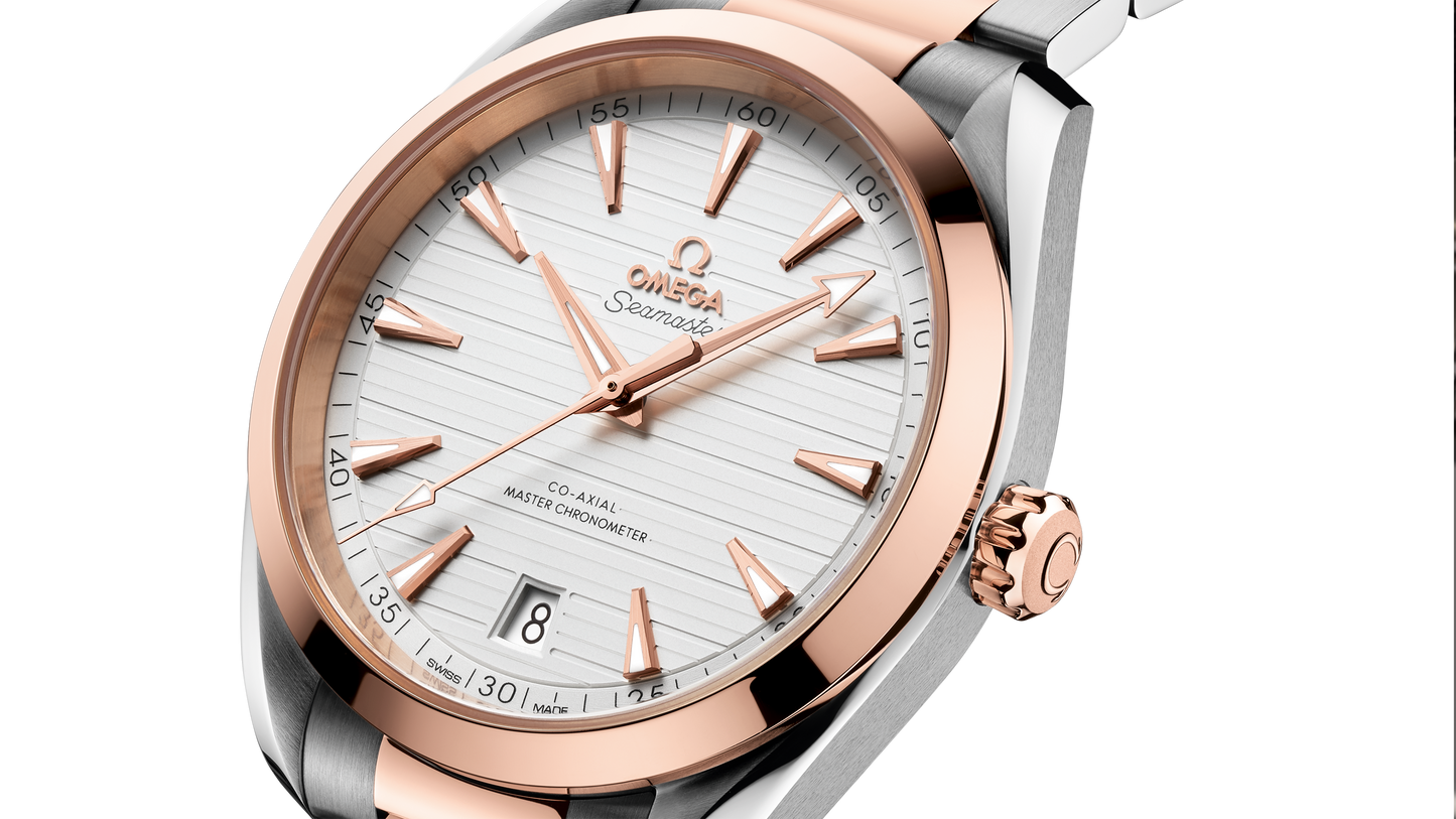 Seamaster Aqua Terra 150M 41 mm, steel ‑ Sedna™ gold on steel ‑ Sedna™ gold