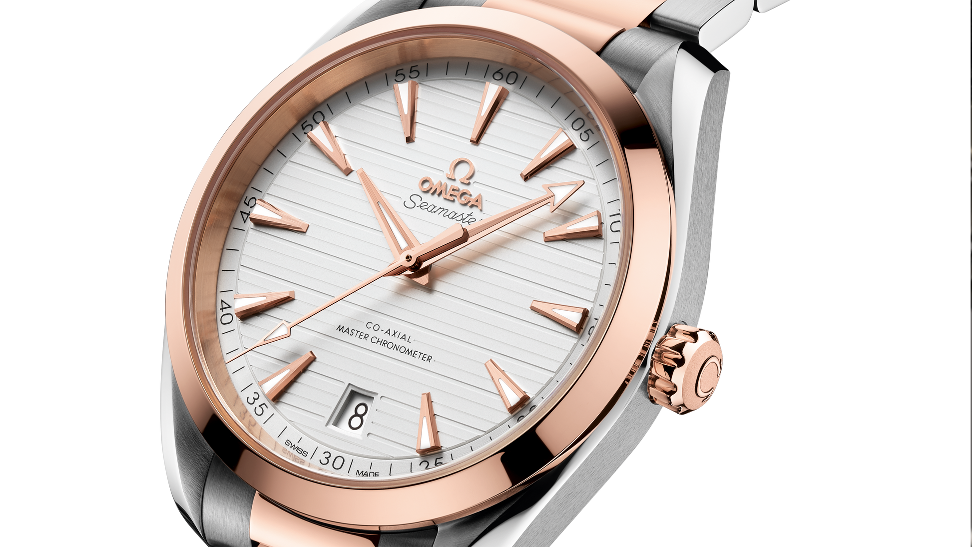 Seamaster Aqua Terra 150M 41 mm, steel ‑ Sedna™ gold on steel ‑ Sedna™ gold