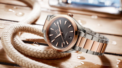 Seamaster Aqua Terra 150M 41 mm, steel ‑ Sedna™ gold on steel ‑ Sedna™ gold