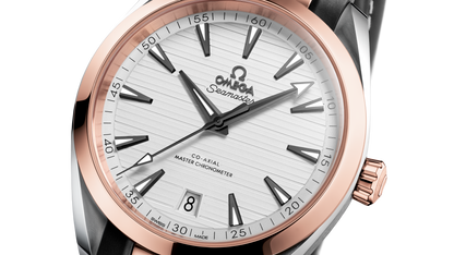 Seamaster Aqua Terra 150M 41 mm, steel ‑ Sedna™ gold on rubber strap
