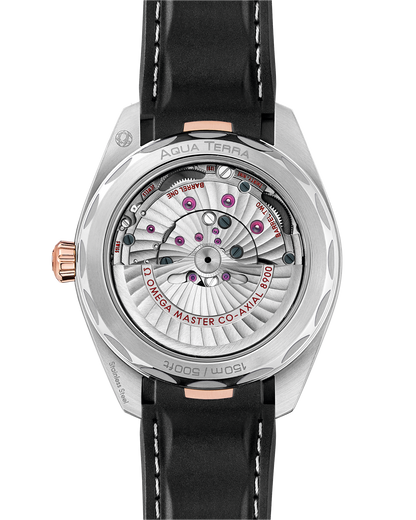 Seamaster Aqua Terra 150M 41 mm, steel ‑ Sedna™ gold on rubber strap