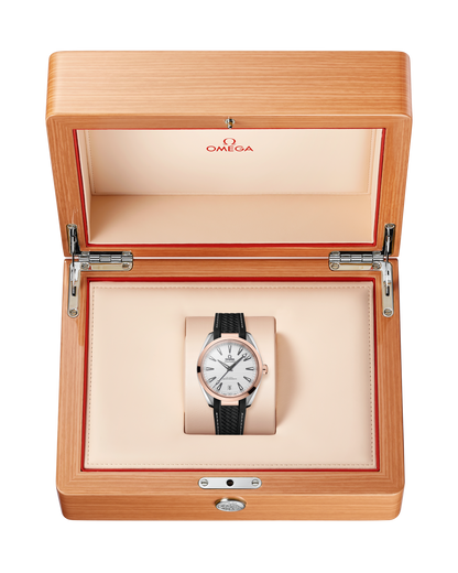 Seamaster Aqua Terra 150M 41 mm, steel ‑ Sedna™ gold on rubber strap