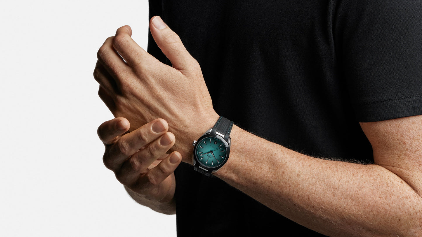 Seamaster Aqua Terra 150M 41 mm, steel on rubber strap